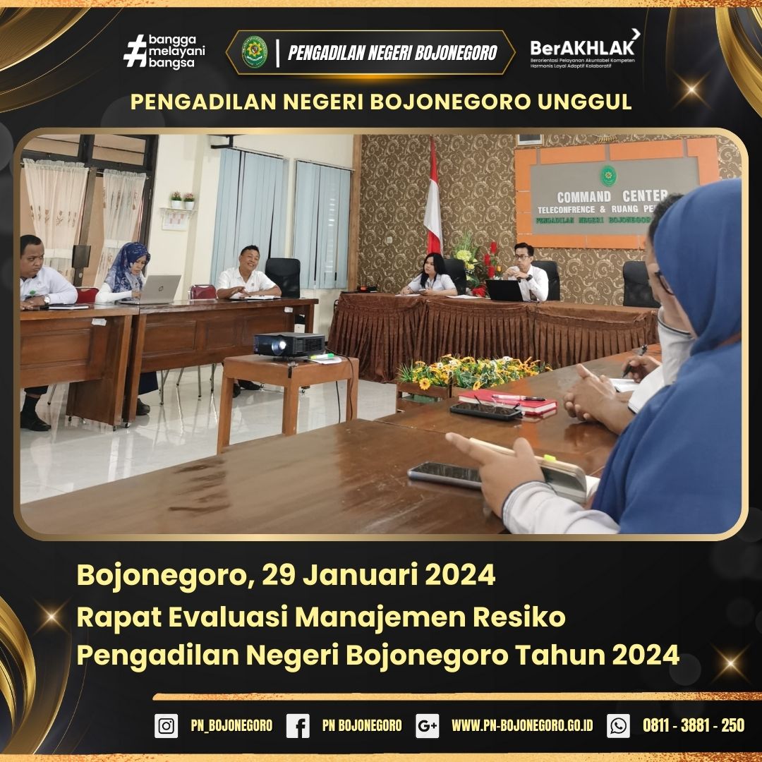  1 AGENDA RAPAT EVALUASI MANAJEMEN RESIKO 