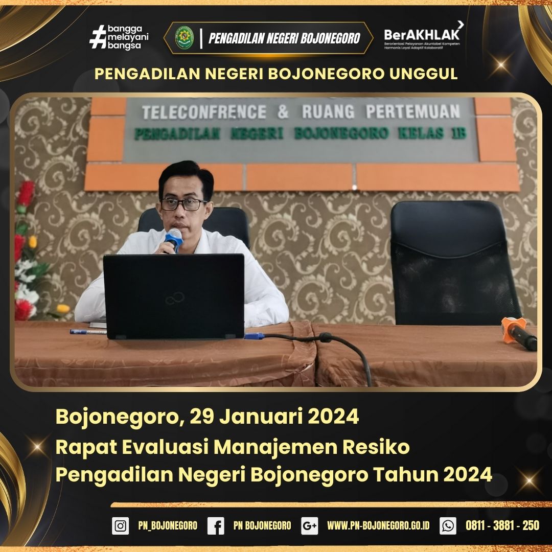  1 AGENDA RAPAT EVALUASI MANAJEMEN RESIKO 