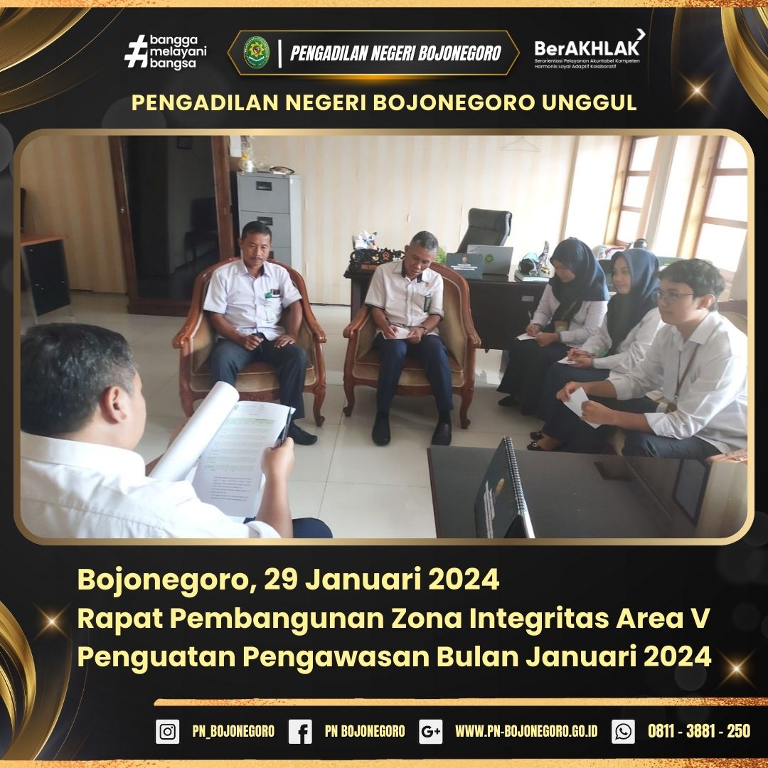  3 AGENDA RAPAT PEMBANGUNAN ZONA INTEGRITAS AREA V 