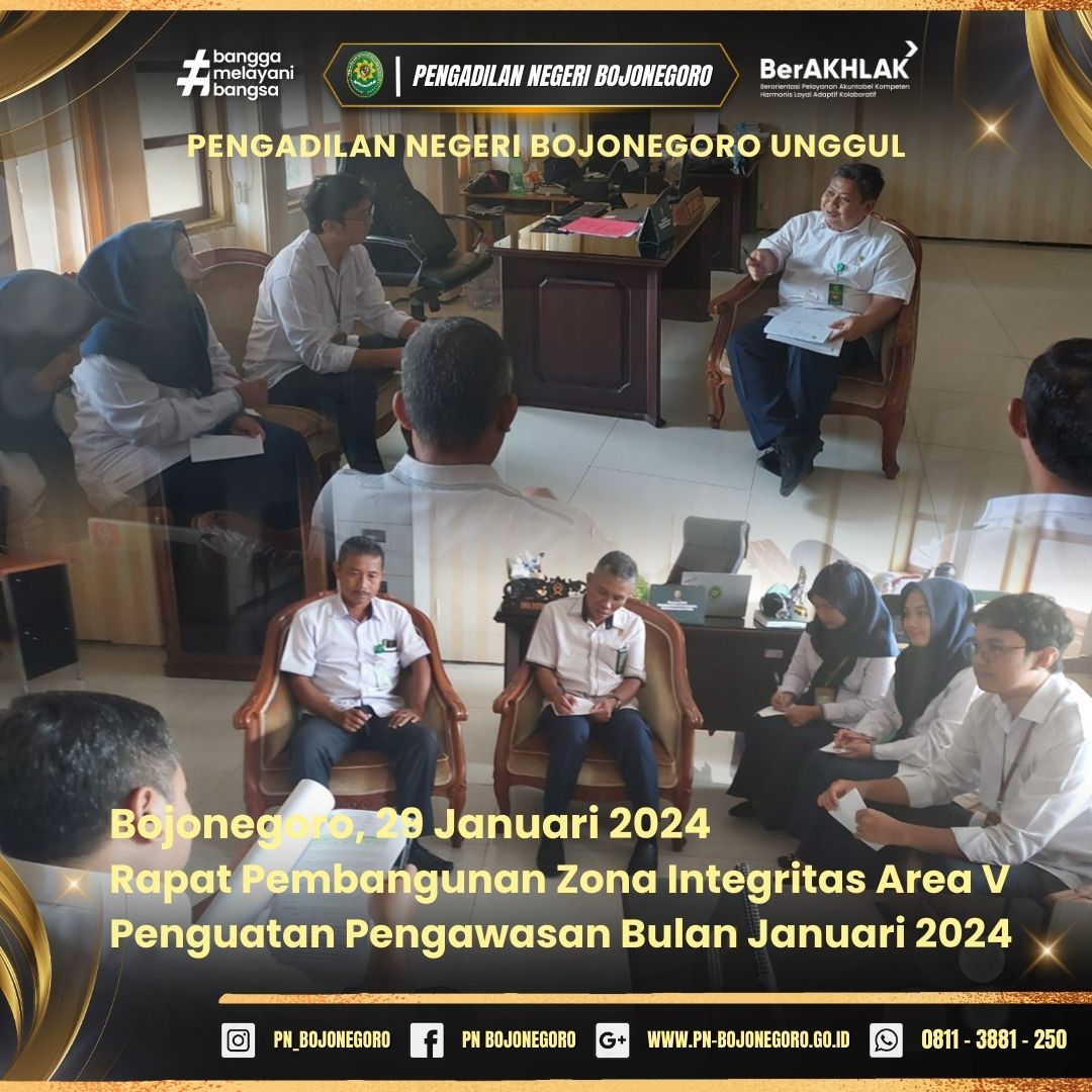  3 AGENDA RAPAT PEMBANGUNAN ZONA INTEGRITAS AREA V 
