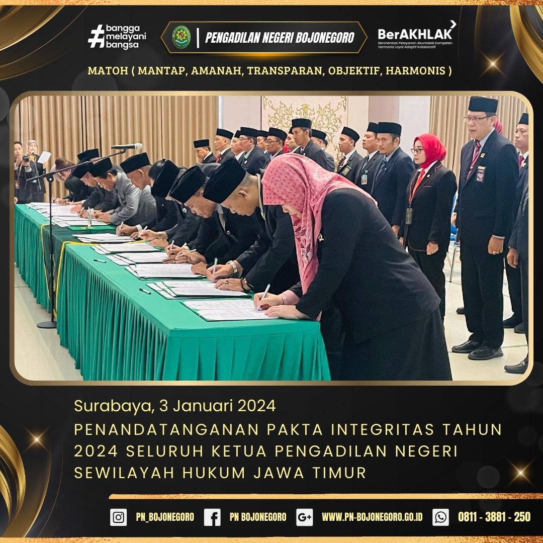  2 AGENDA PENANDATANGANAN PAKTA INTEGRITAS 