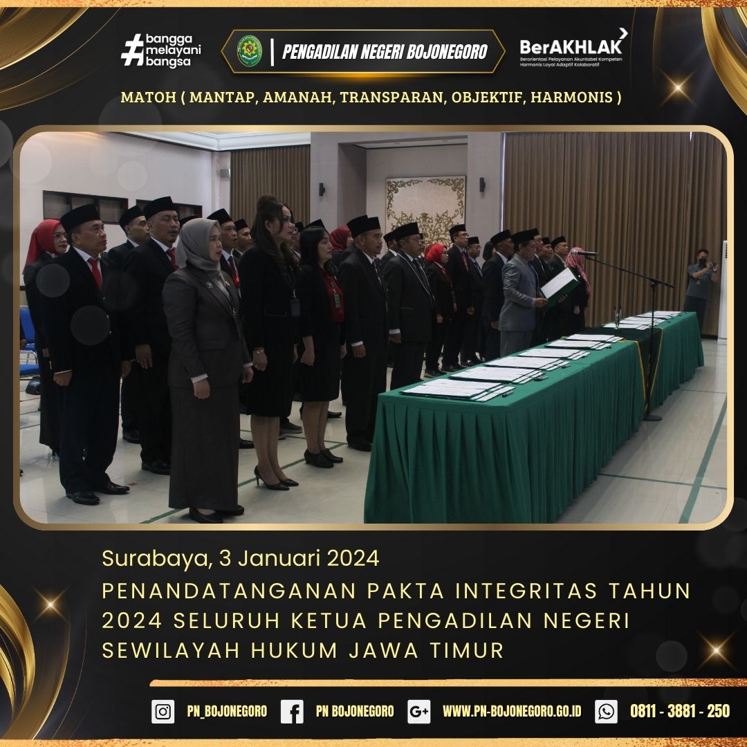  2 AGENDA PENANDATANGANAN PAKTA INTEGRITAS 