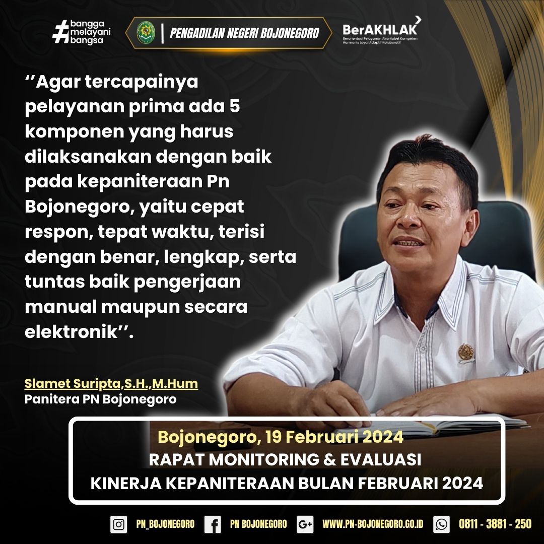 RAPAT KEPANITERAAN FEBRUARI 1