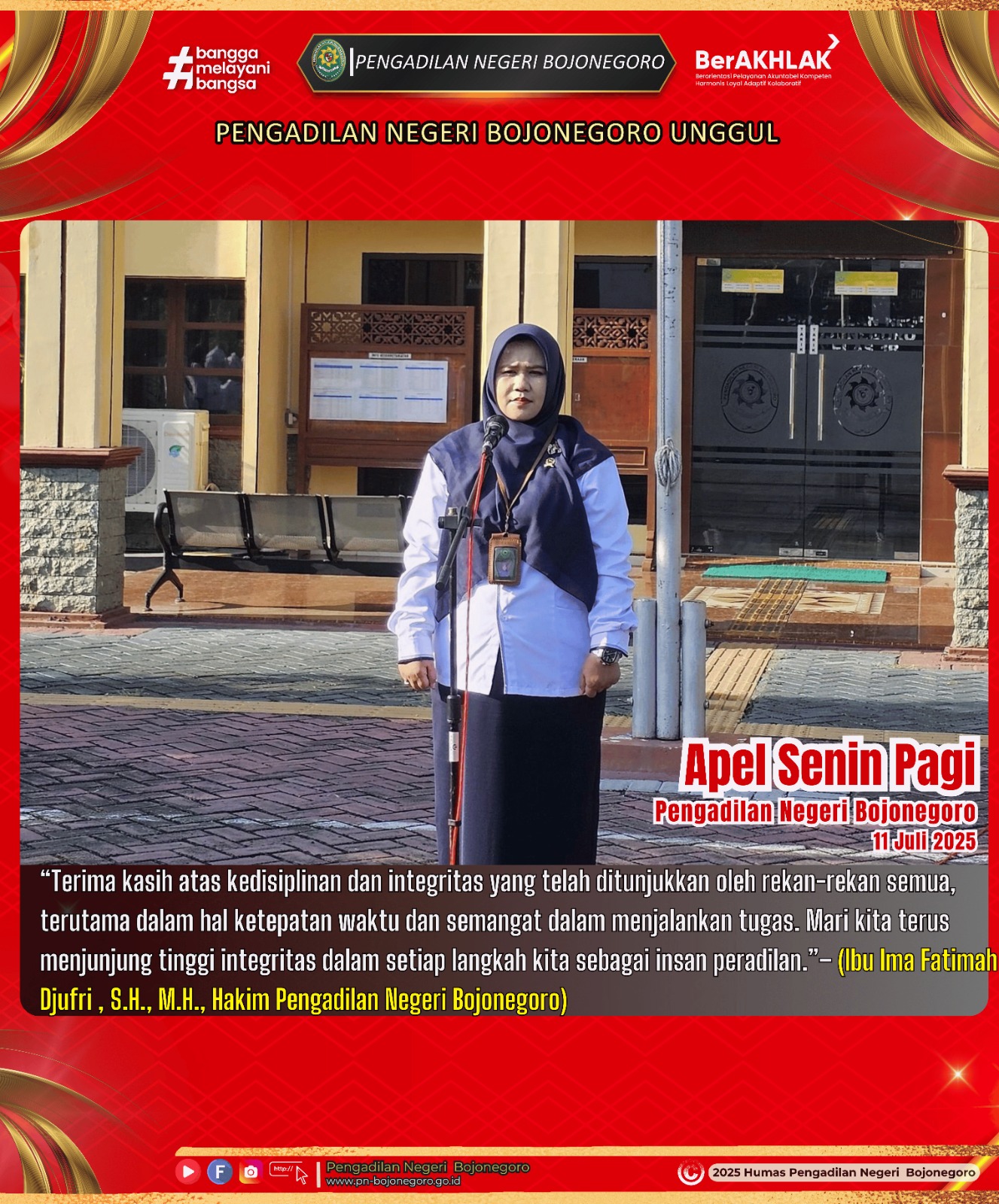 APEL SENIN PAGI 14 JULI 2025