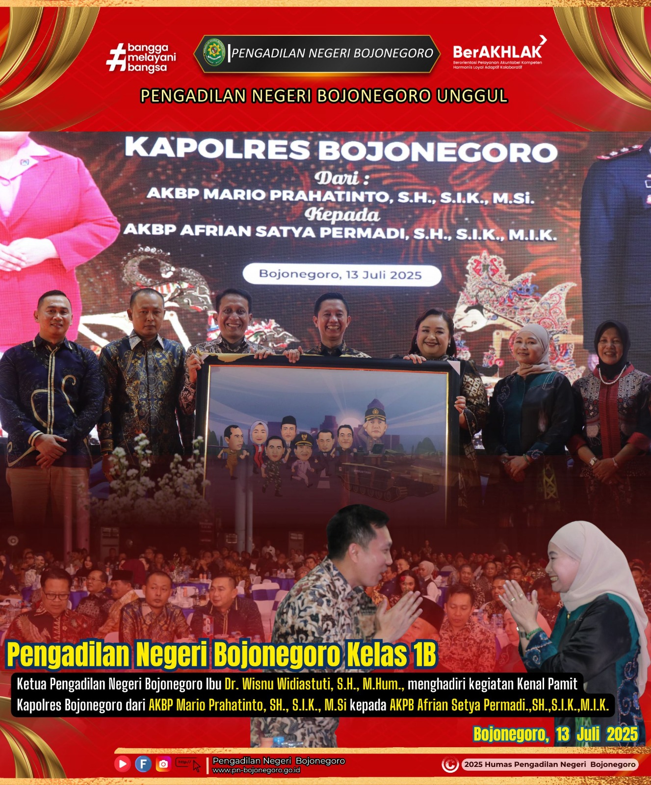 PISAH SAMBUT KAPOLRES BJN
