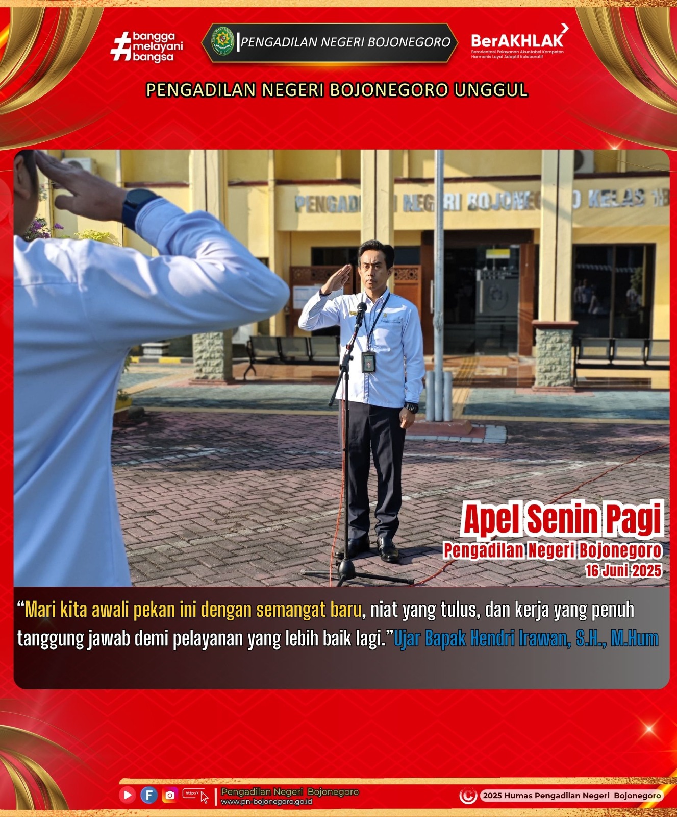 APEL SENIN 16 JUNI 2025